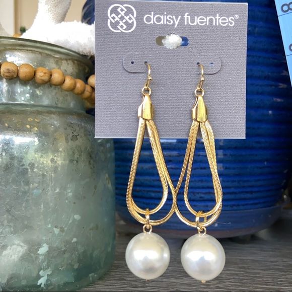Daisy Fuentes Jewelry Gold Snake Chain Pearl Daisy Fuentes Fashion